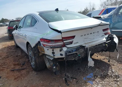 2022 Genesis G80 2.5T Awd z USA, uszkodzony, nr VIN KMTGB4SC3NU132386